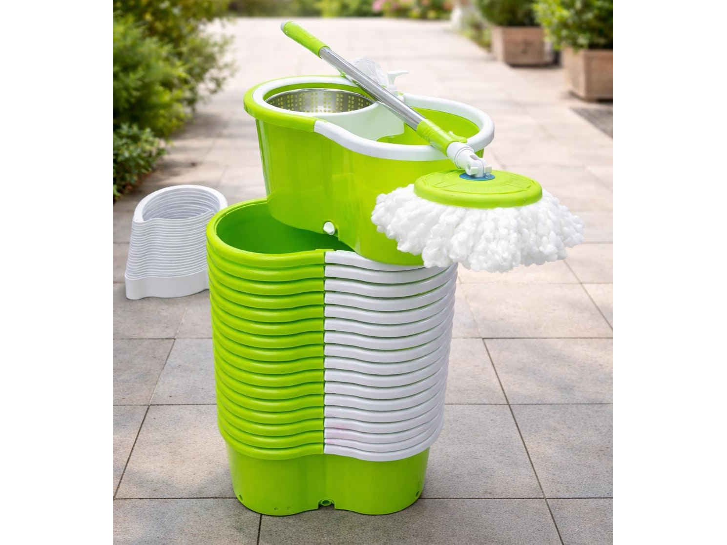 MOPA GIRATORIA PROFESIONAL – BASTÓN EXTRA LARGO 145 CM