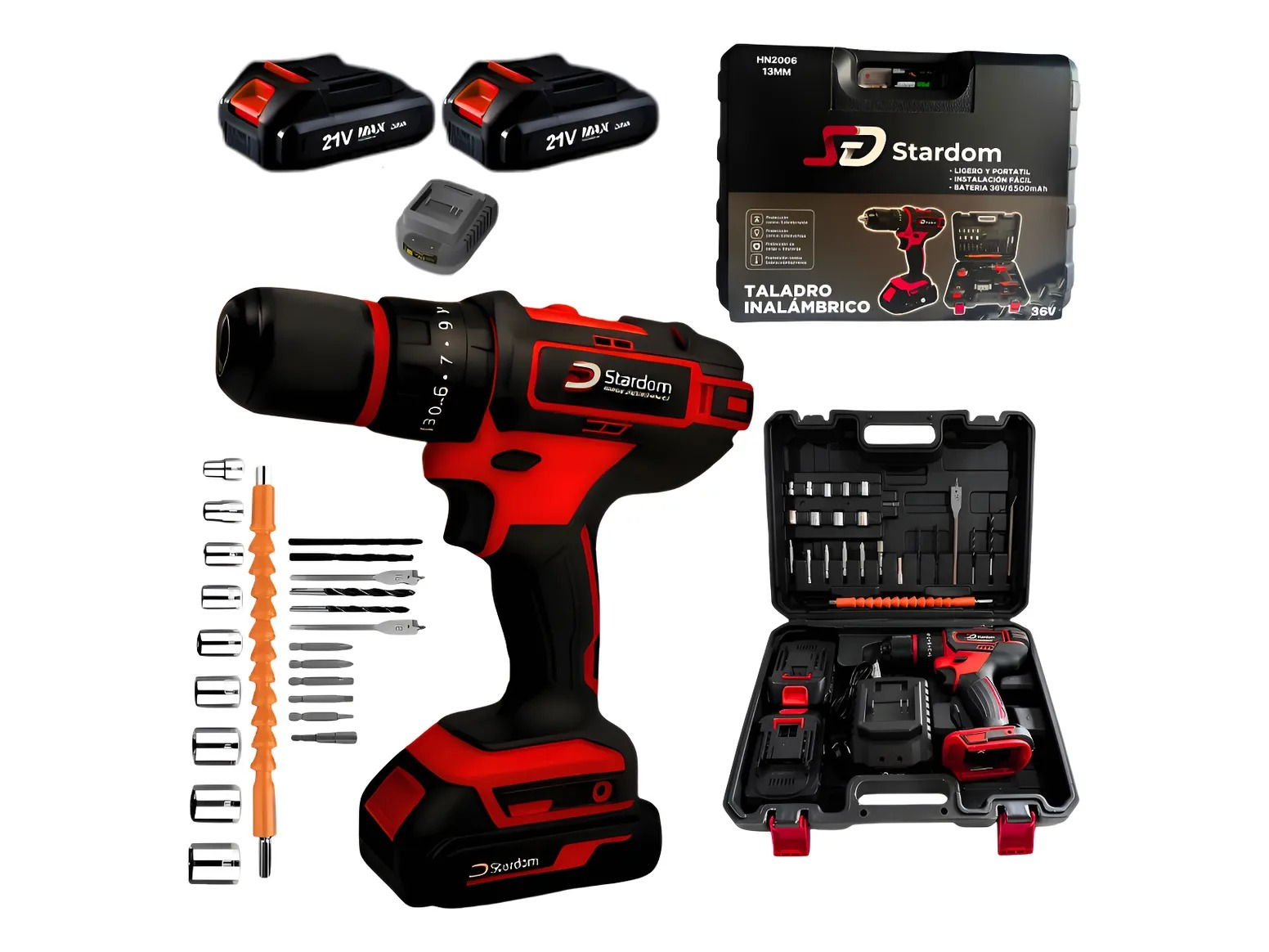TALADRO PERCUTOR INALÁMBRICO STARDOM HN2006