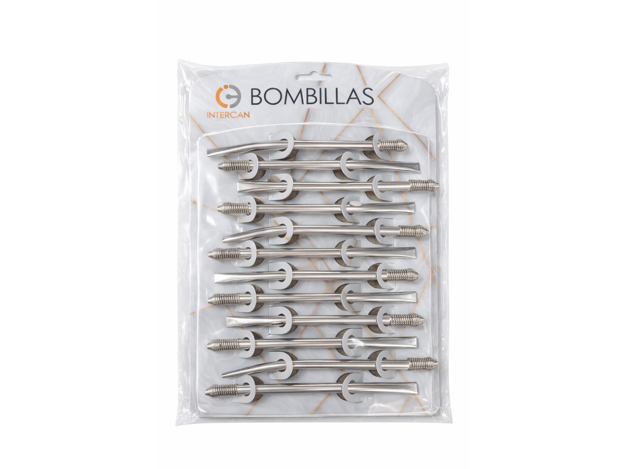 PACK x12 BOMBILLAS DE ACERO INOXIDABLE