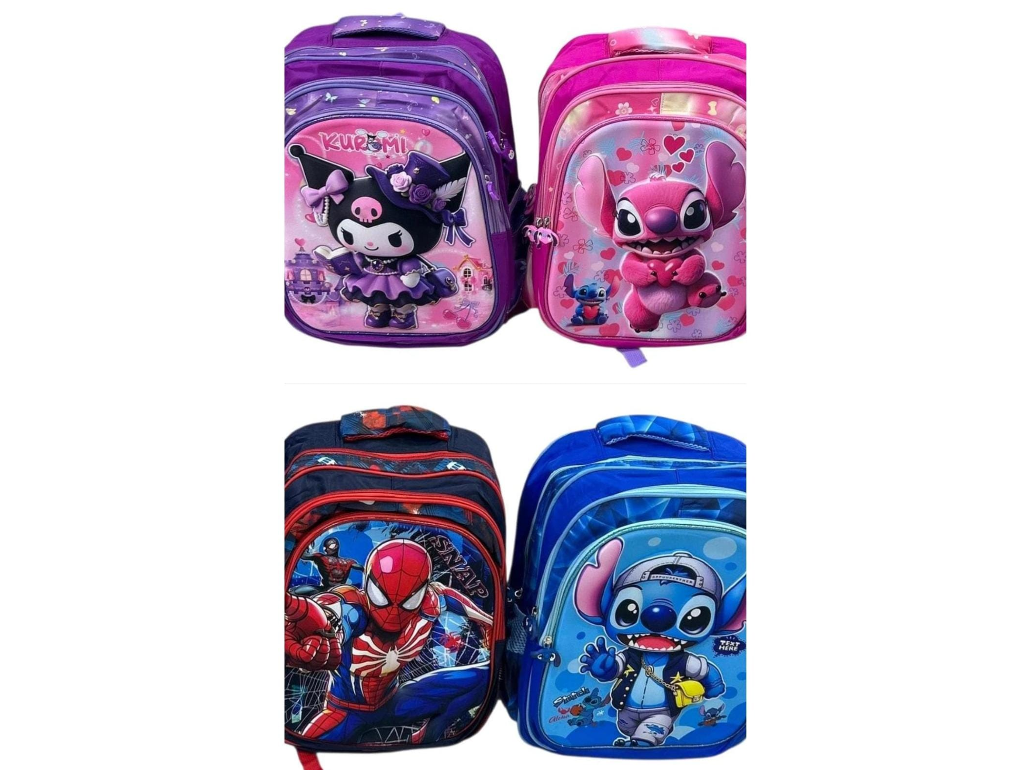 MOCHILA INFANTIL 3D – PERSONAJES