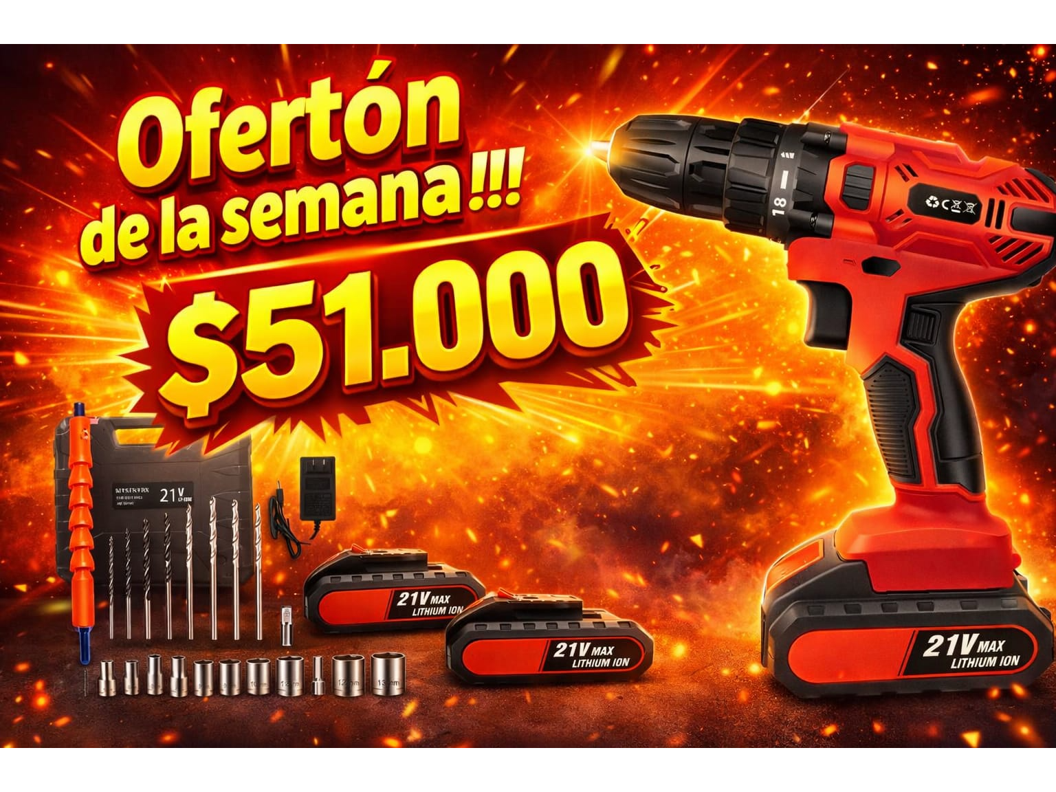 Taladro Atornillador Inalámbrico