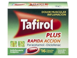 TAFIROL PLUS RAP ACCION CAP X 16