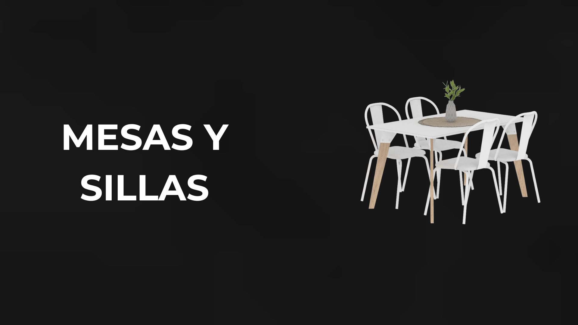 Mesas y sillas