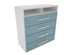 Comoda 4 cajones Infantil 0.86 Mts (Azul o Rosa)