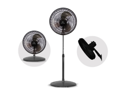 Ventilador 18 PULGADAS 75W De Pie Plastico Whitemblack 18´´ 3 en 1