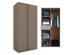 Ropero 2ptas 0.90 Mts Gris Cubanita