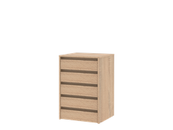 Cajonera de 5 cajones Apta Interior de Placard Roble Bardolino