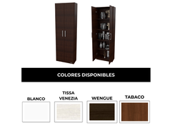 Biblioteca con puertas completas
