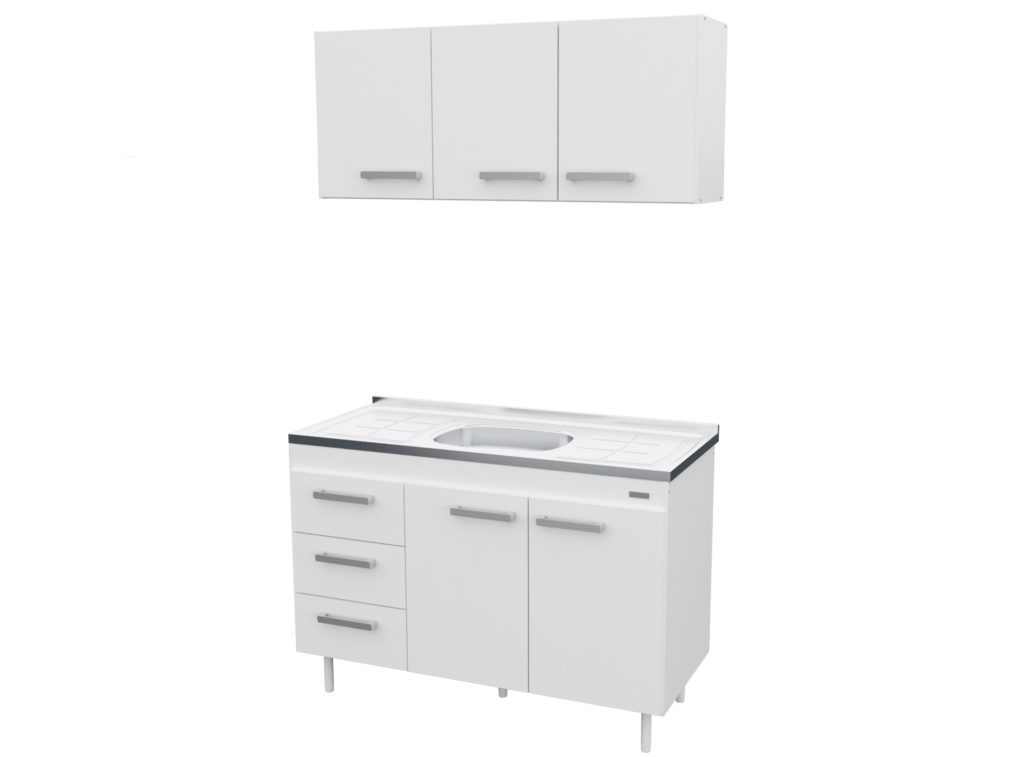Combo Mosconi 1.20 Mts Blanco Bacha Central