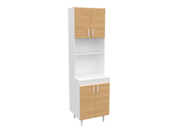 Columna Cocina - 4 Puertas - Blanco/Malta