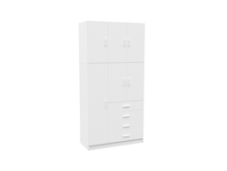 Placard Dakar 6 Puertas 1.05 Mts - Blanco