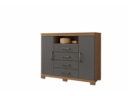 Comoda Pinhais 1.30 Mts Jatoba / Grafito