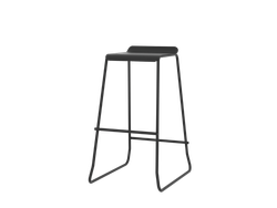 Banqueta asiento de chapa Soho Negra (Pack x 4, Precio x unidad)