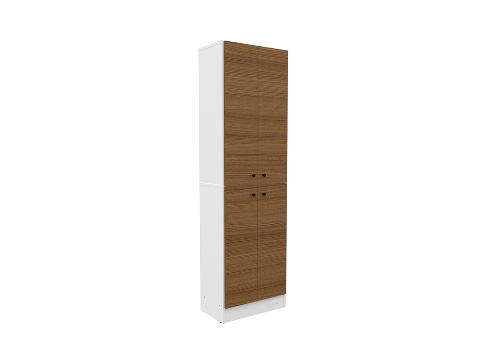 Despensero 1.70 Mts - 4 Puertas - Blanco/Avellana