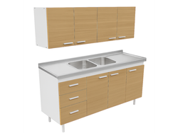 Combo Mosconi 1.40 Mts Malta Bacha Doble