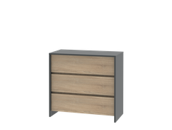Cómoda 3 Cajones Línea Niza 0.90 Mts