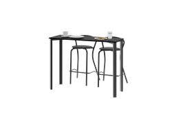 Barra Milano Negra + 2u Banquetas Milano Negras