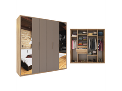 Ropero Duo 6 puertas con espejo 2.20 Mts