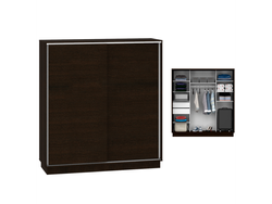 Placard 2 Puertas Corredizas 1,80 Mt De Ancho Wengue