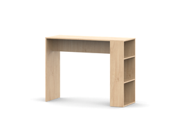 Barra desayunadora con estantes Roble