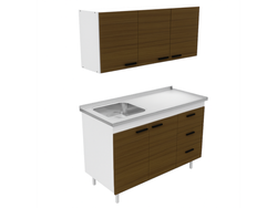 Combo Mosconi 1.20 Mts Avellana Lateral