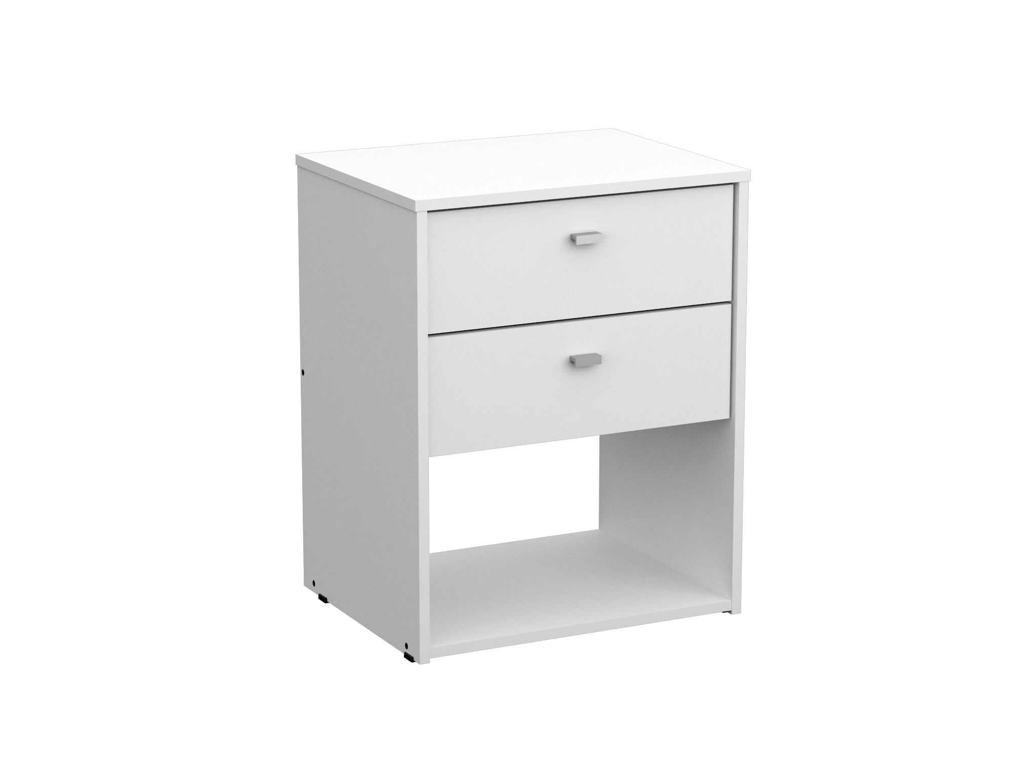 Mesa de Luz 2 Cajones Nature - Blanco