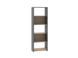 Biblioteca Niza 60 cm Gris-Roble Bardolino