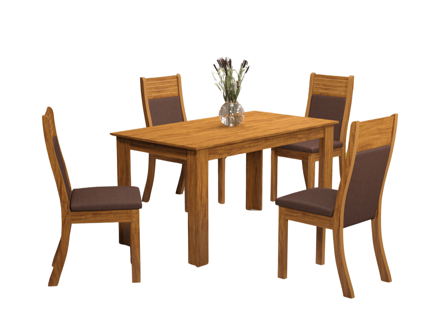 Mesa Violeta + 4u Sillas Roma