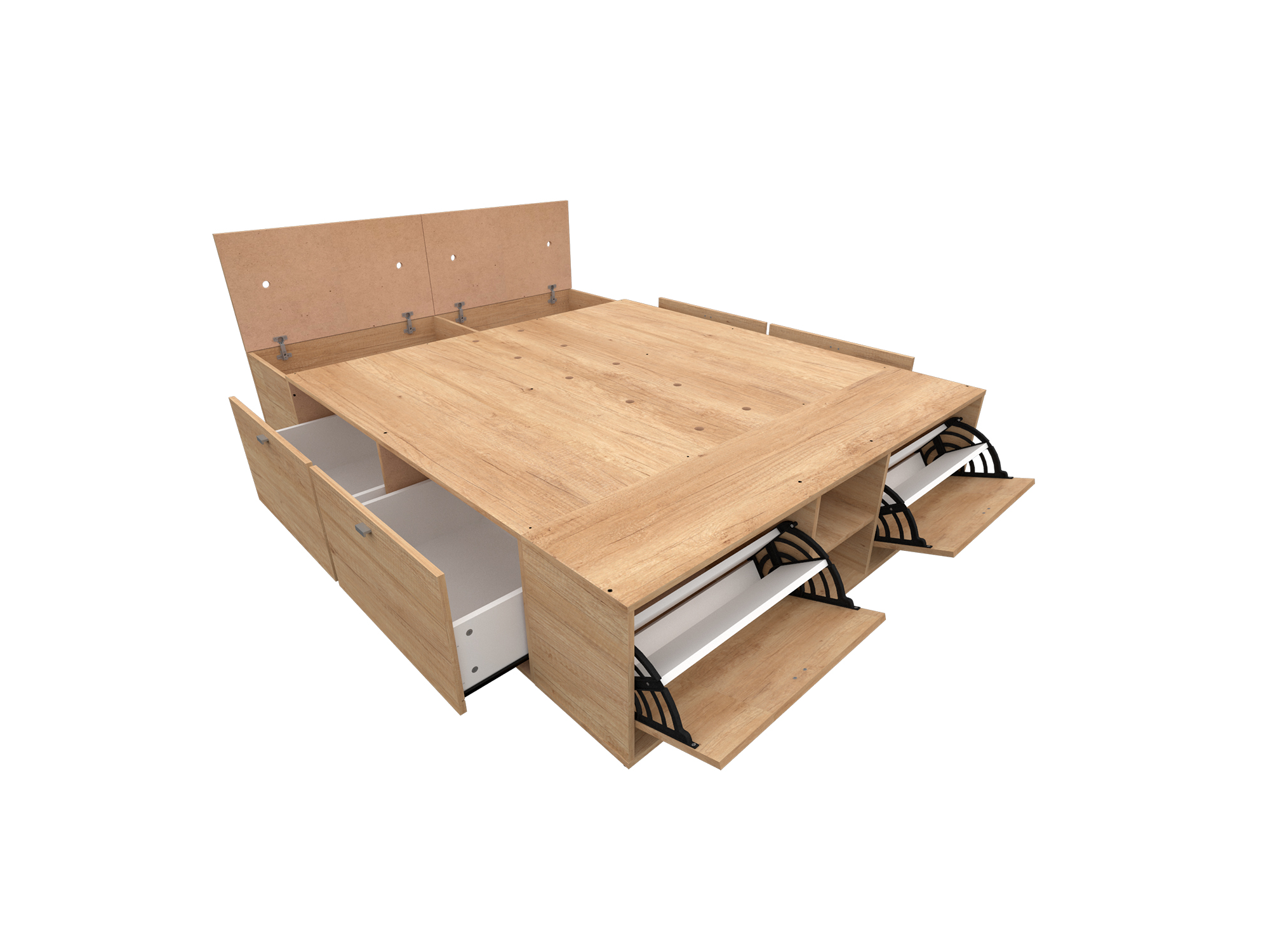 Box Benethon 2 Plazas - Bambu (Nebraska Nat)