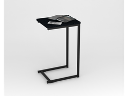 Mesa de Arrime Caño Negro Melamina Negro Gofo