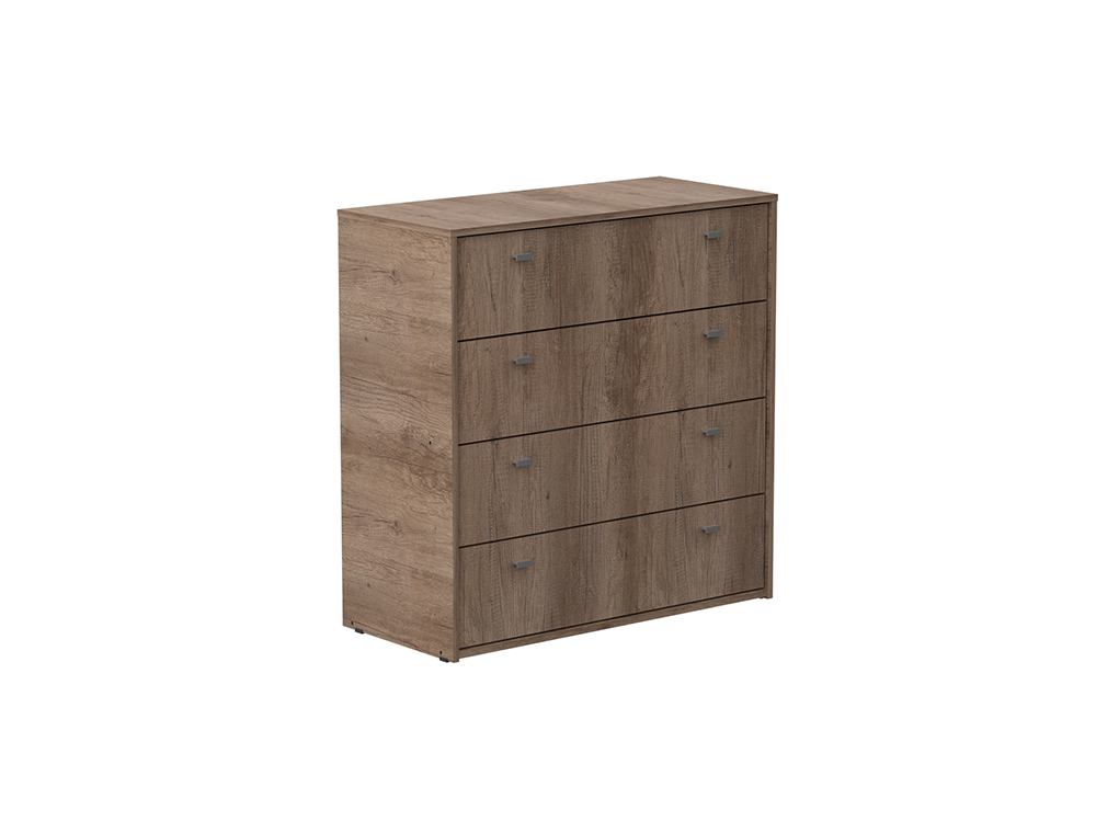 Comoda 4 Cajones Nature - Nebraska Grei