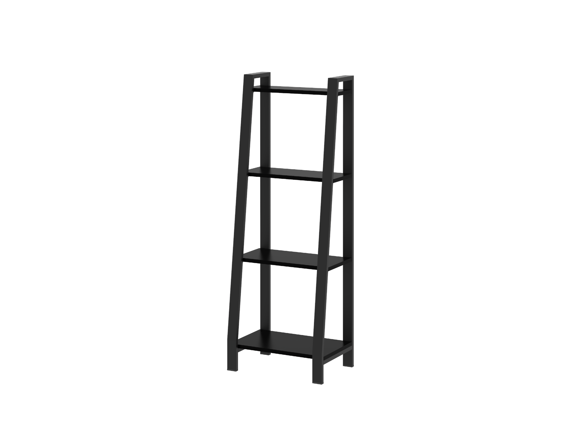 Estantería Moderna 1.40mt 4 estantes Negra