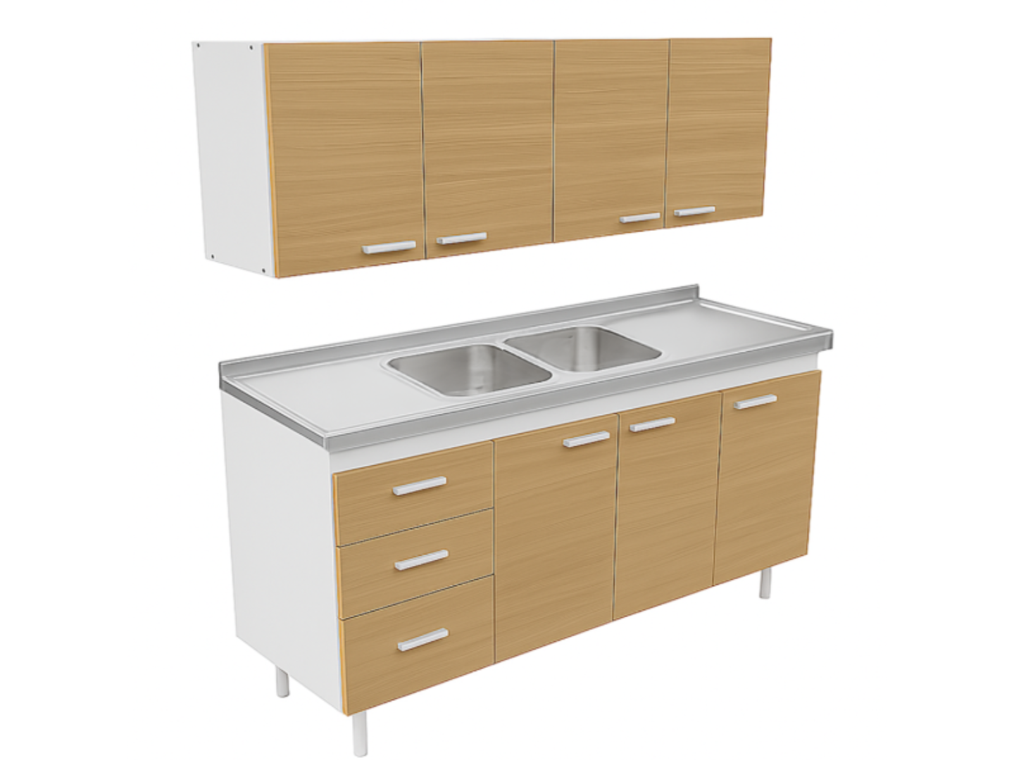 Combo Mosconi 1.40 Mts Malta Bacha Doble