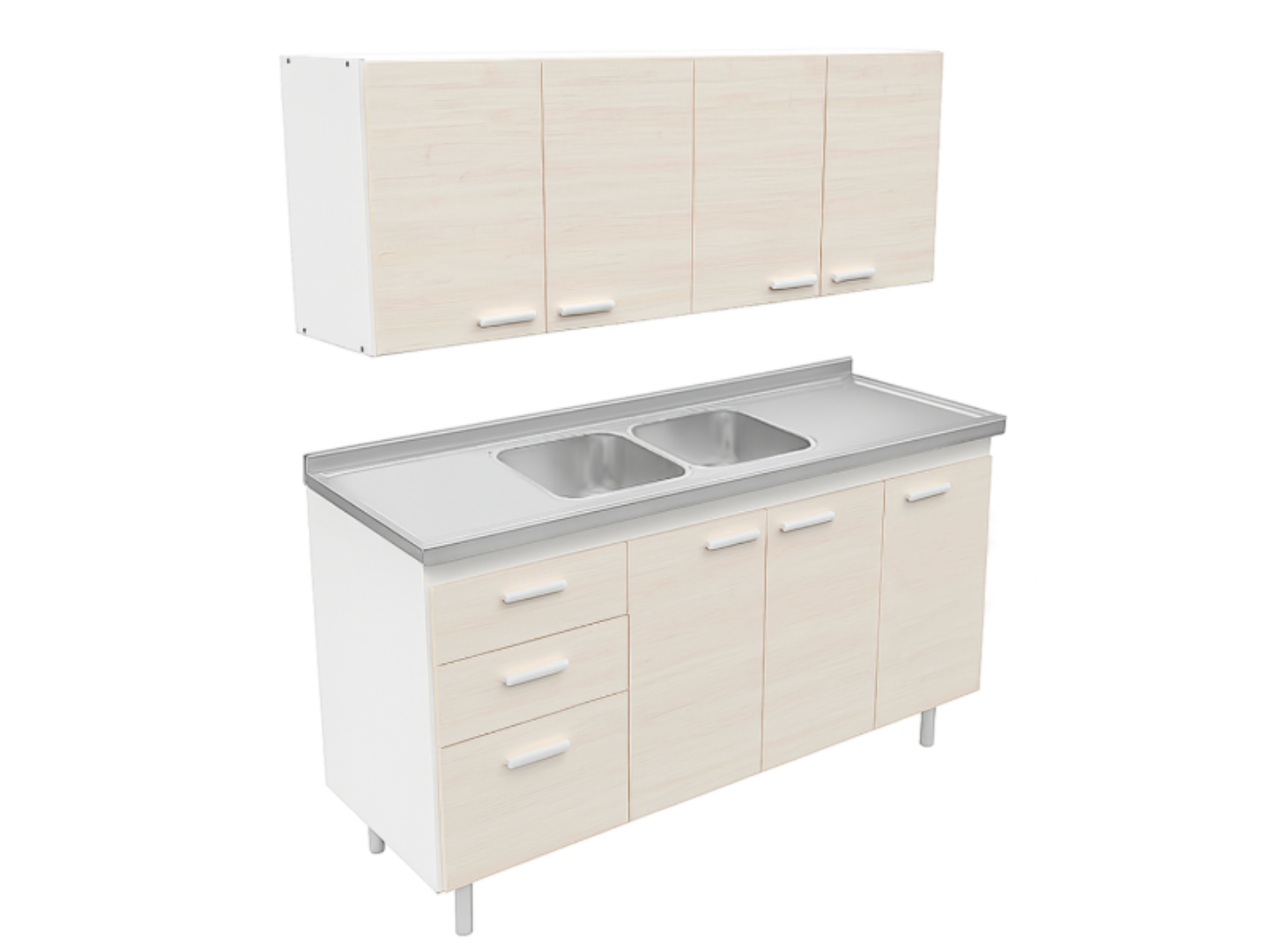 Combo Mosconi 1.40 Mts Venezia Bacha Doble