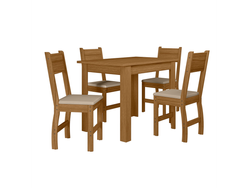 Mesa Bellagio 1.10Mts + 4 Sillas Clara (Freijo)