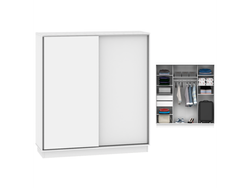 Placard 2 Puertas Corredizas 1,80 Mt De Ancho Blanco