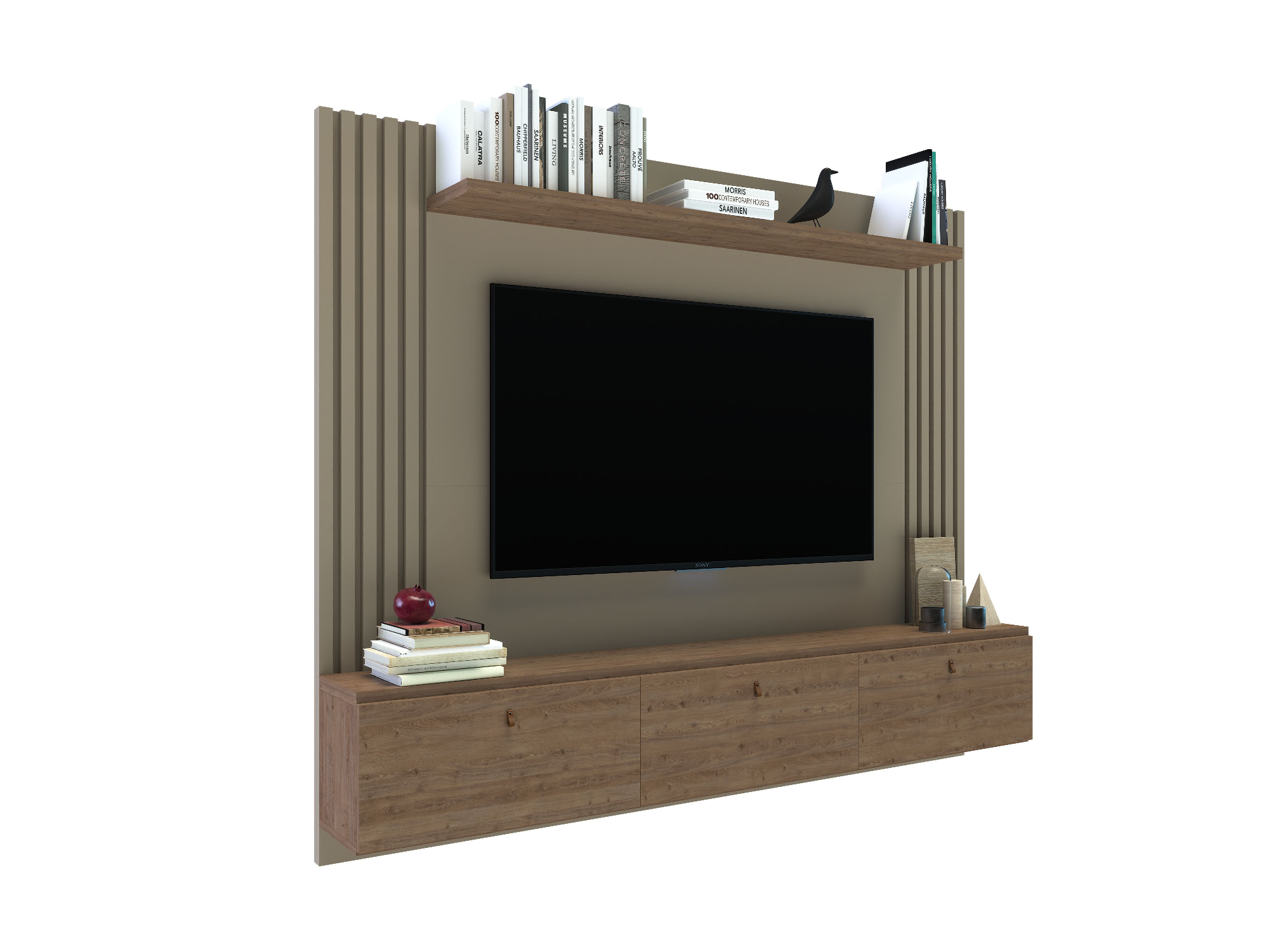 Panel Varillado con 3 puertas