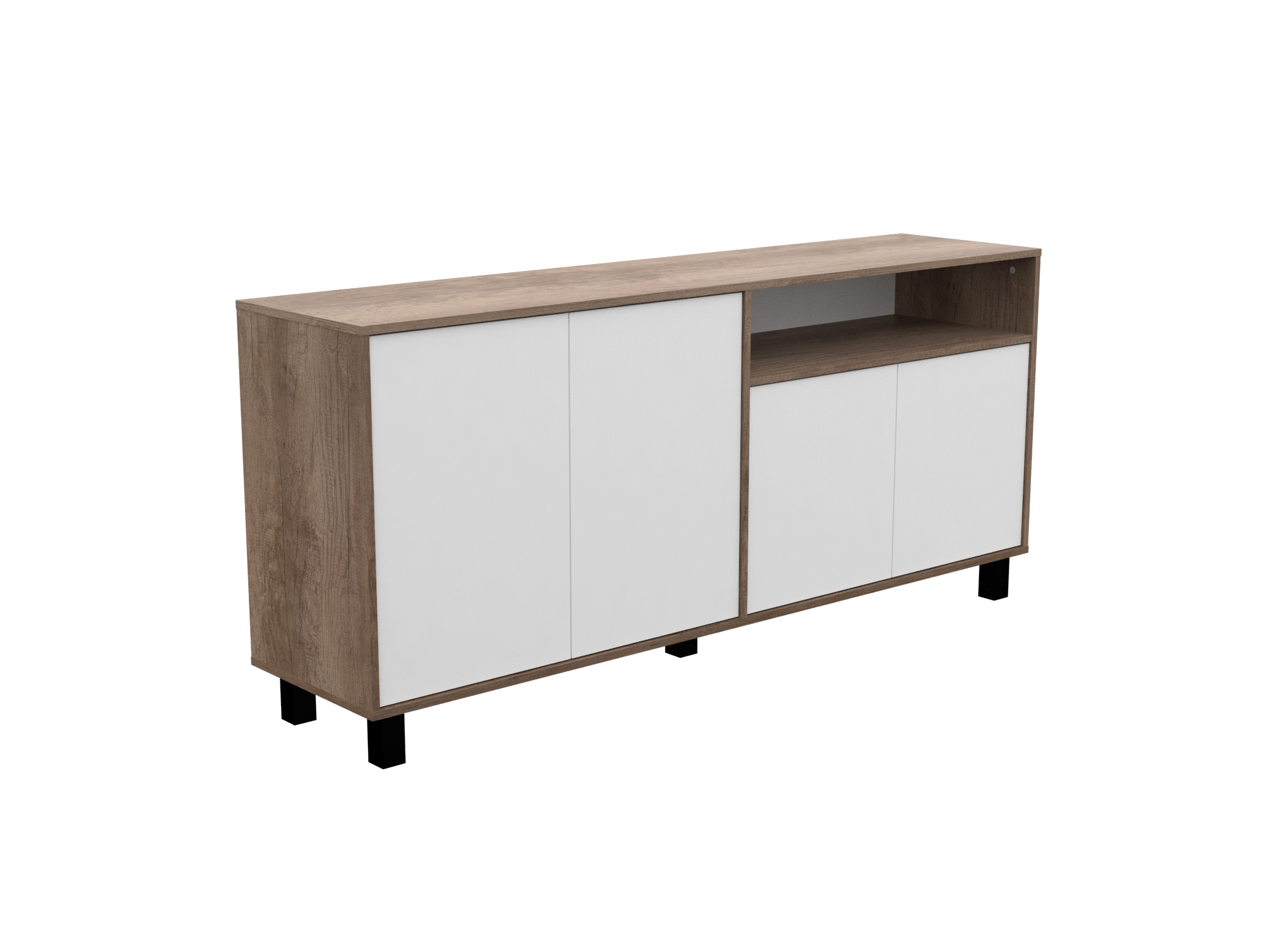 Vajillero Door 170 - Nebraska Grei / Blanco