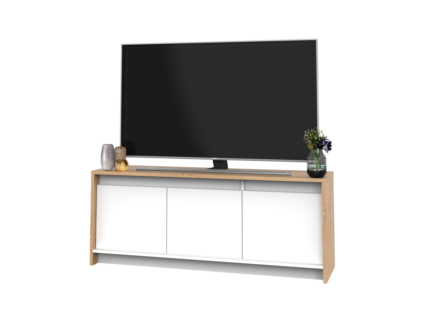 Rack TV Niza con puerta 1,30 Mts Blanco