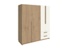 Ropero Nature 1.80 Mts Roble Kendal / Blanco Laca