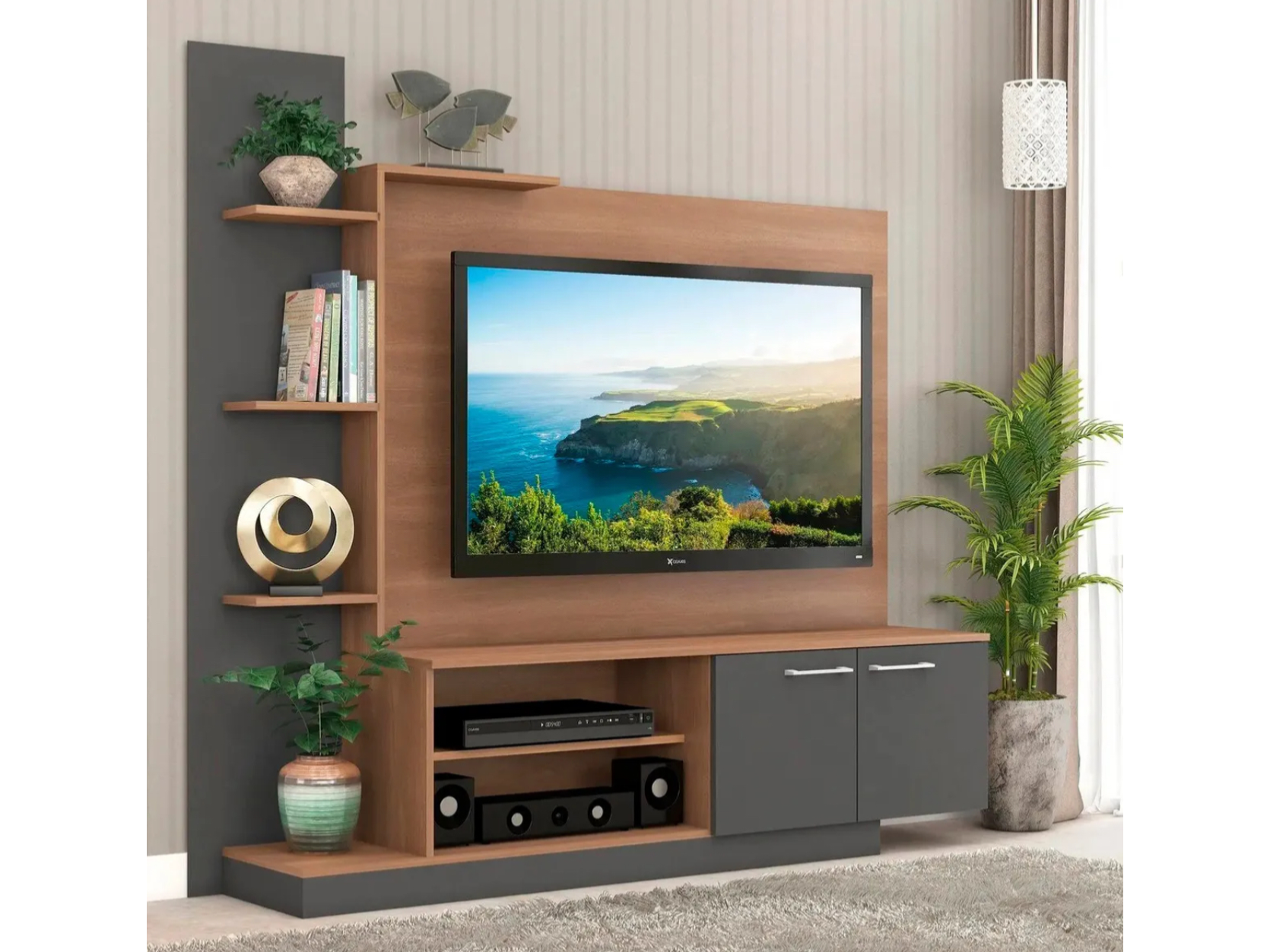 Modular Havana 1.66 Mts 55" Manchester / Grafito