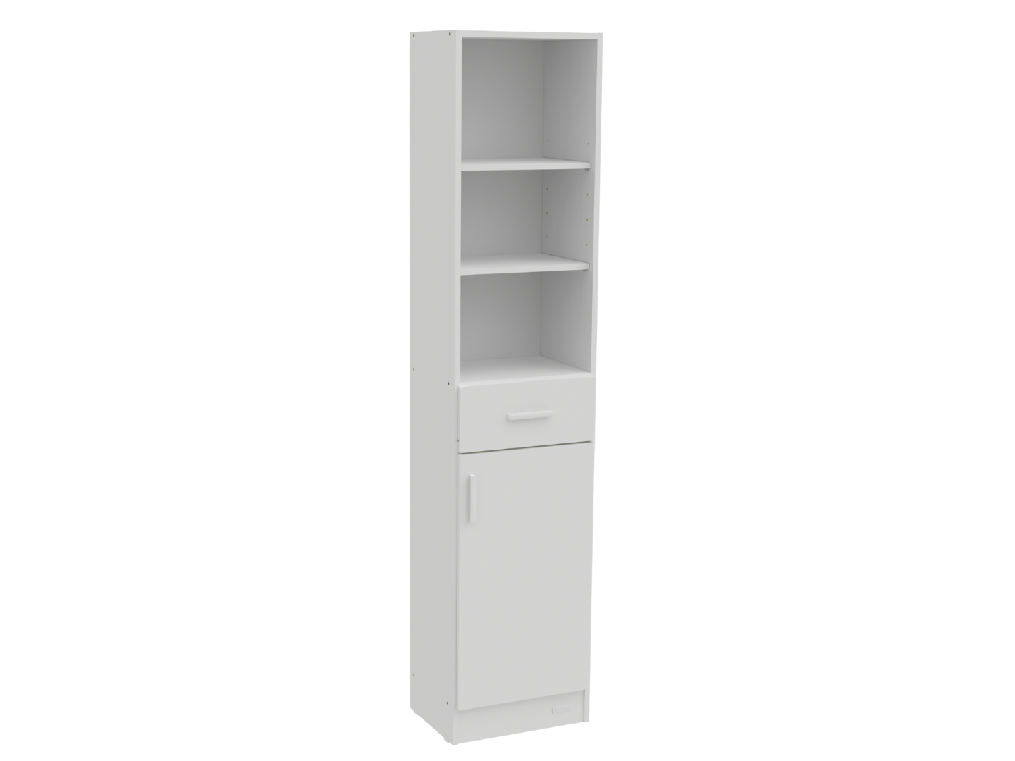 Columna 1,80 Mts - 1 Puerta - 1 Cajón - Blanco