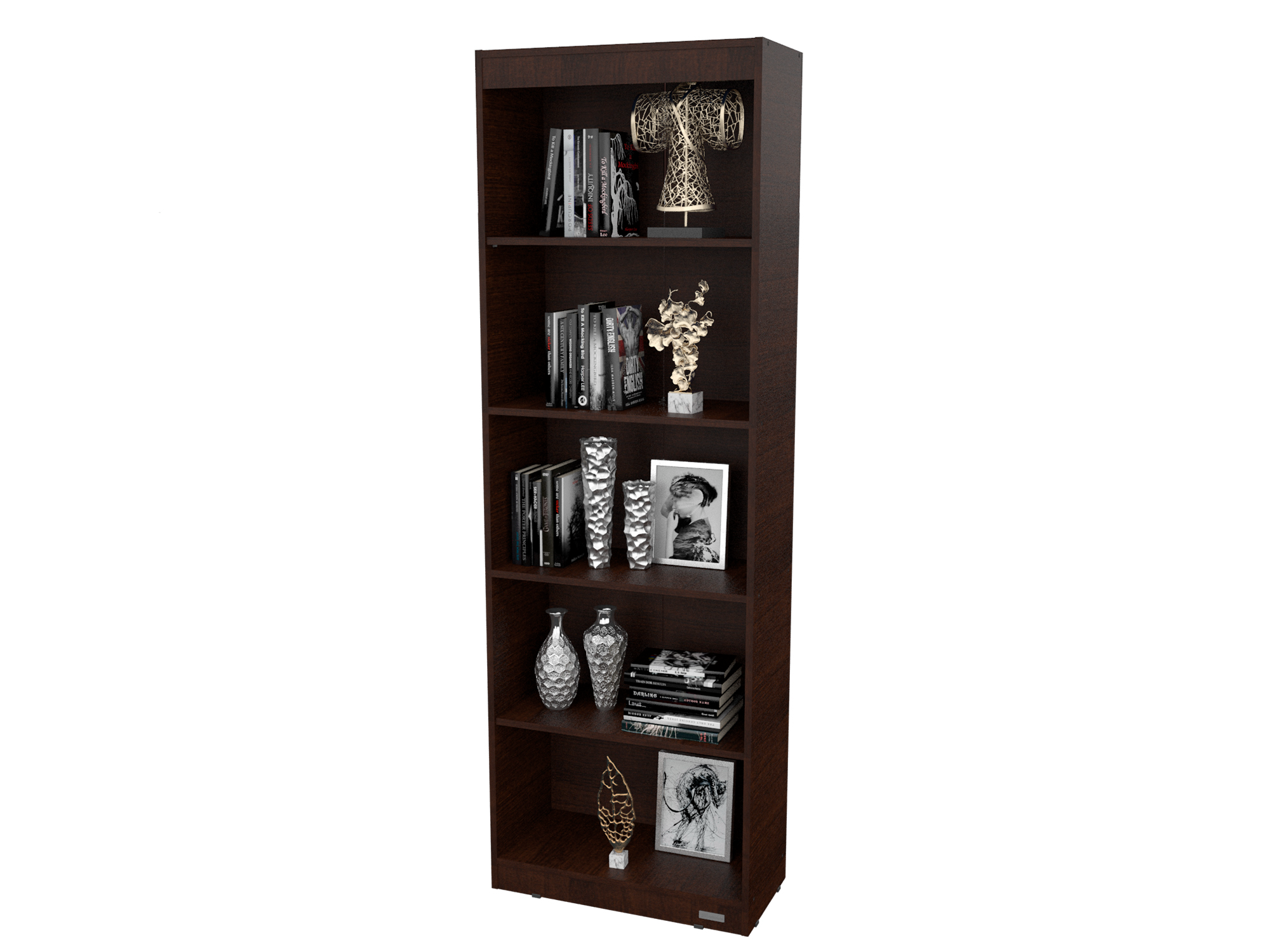 Biblioteca Con Estantes - Wengue