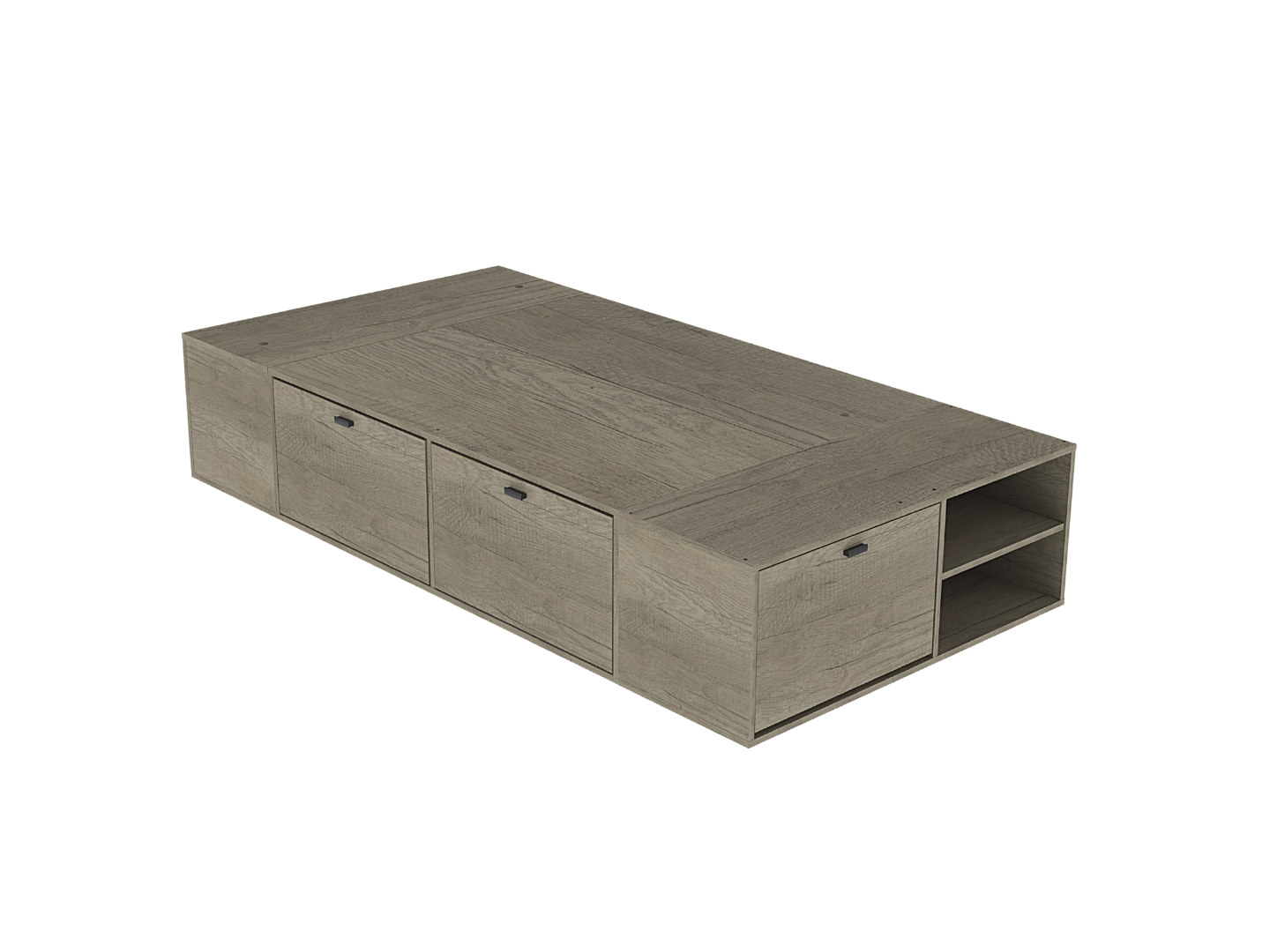 Box Benethon 1 1/2 Plaza - Grei (Nebraska Gris)