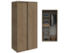 Ropero 2ptas 0.90 Mts Roble Kendal Natural