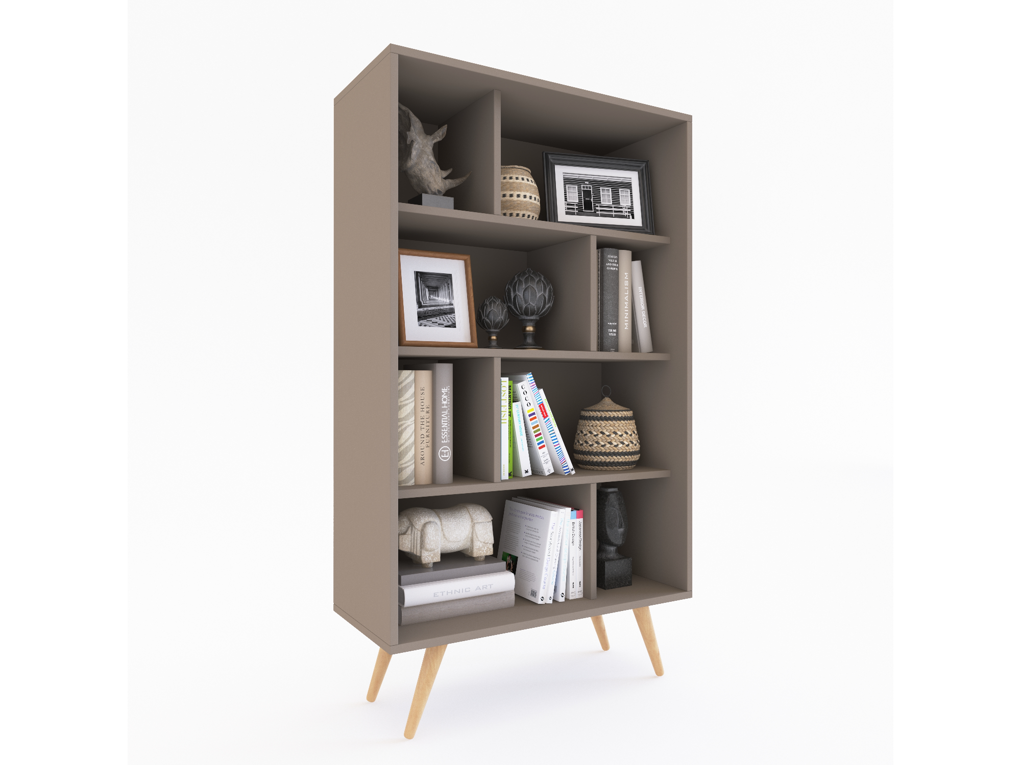 Biblioteca 4 estantes 1.40 Mts