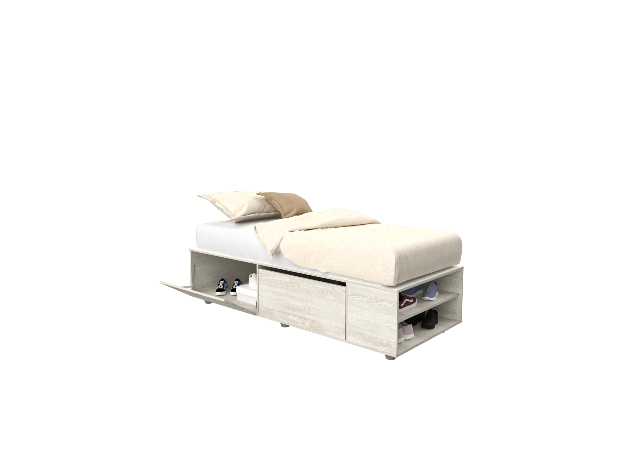 Box Cama 1 plaza Pino Cascina (0.80 x 1.90 Mts)
