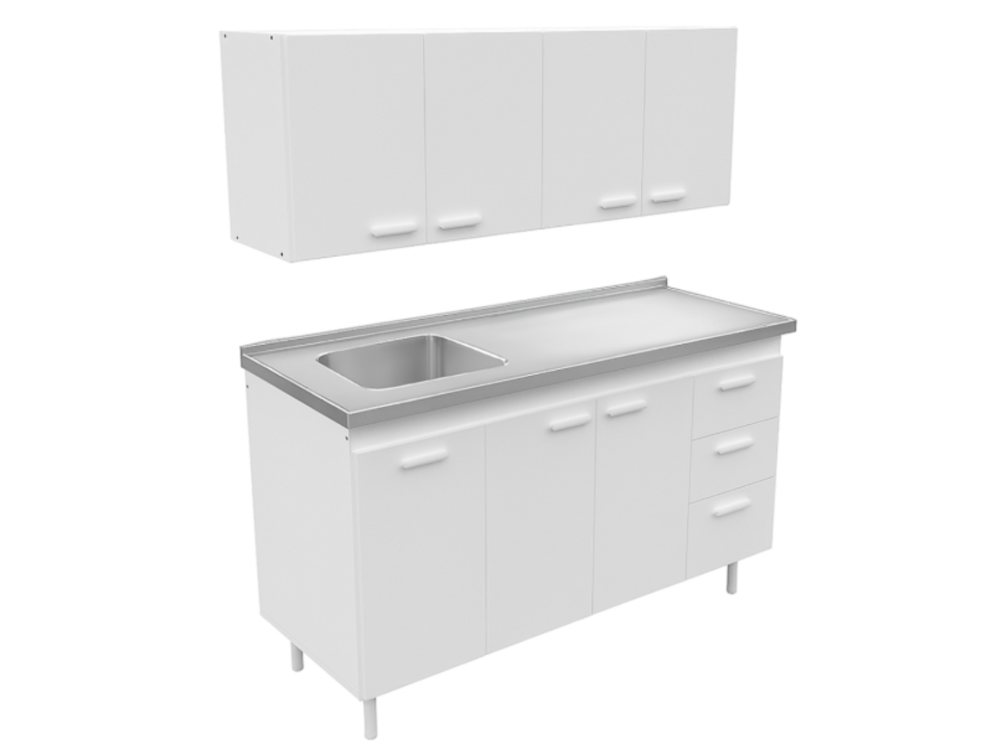 Combo Mosconi 1.40 Mts Blanco Lateral