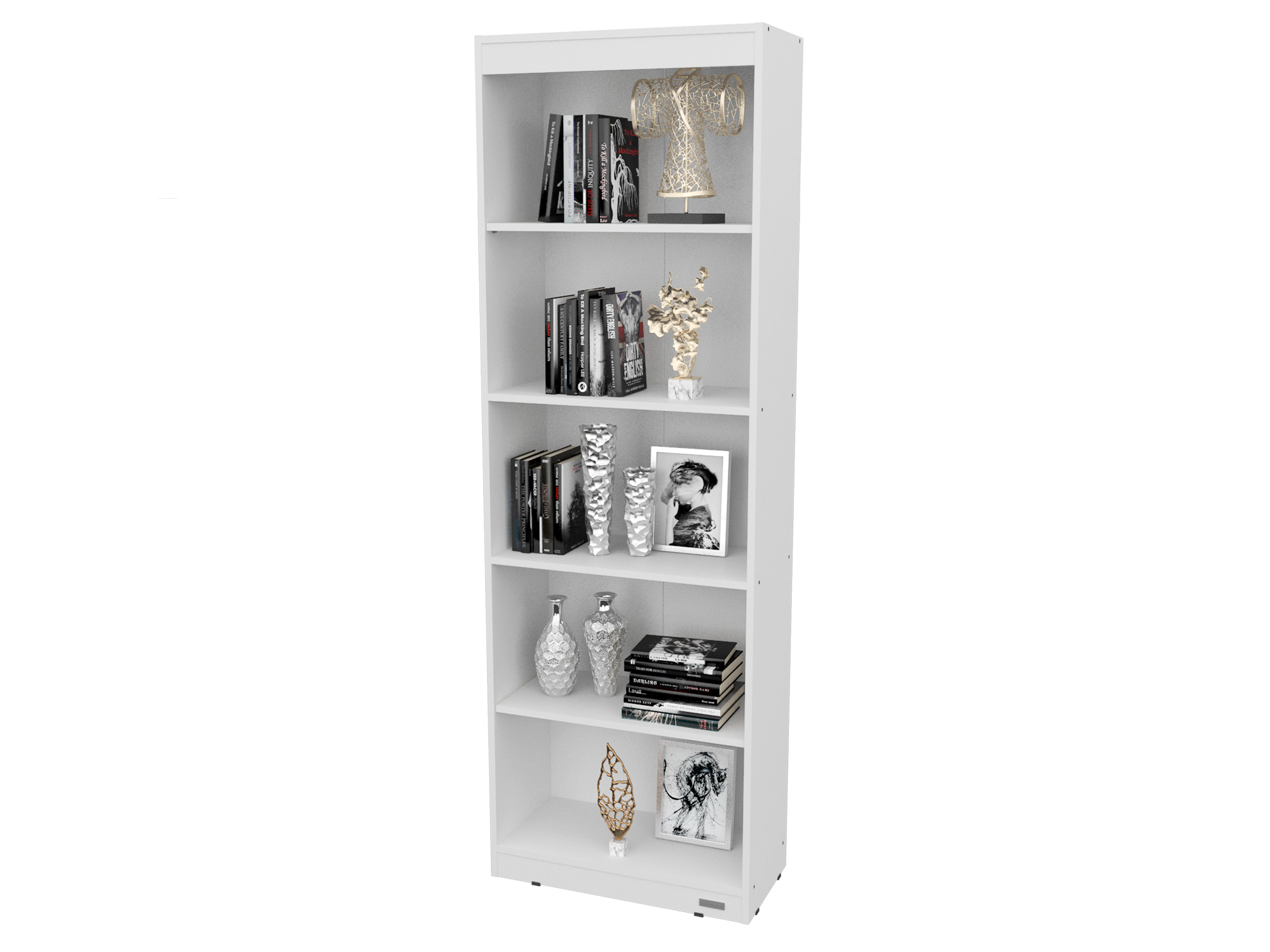 Biblioteca Con Estantes - Blanco