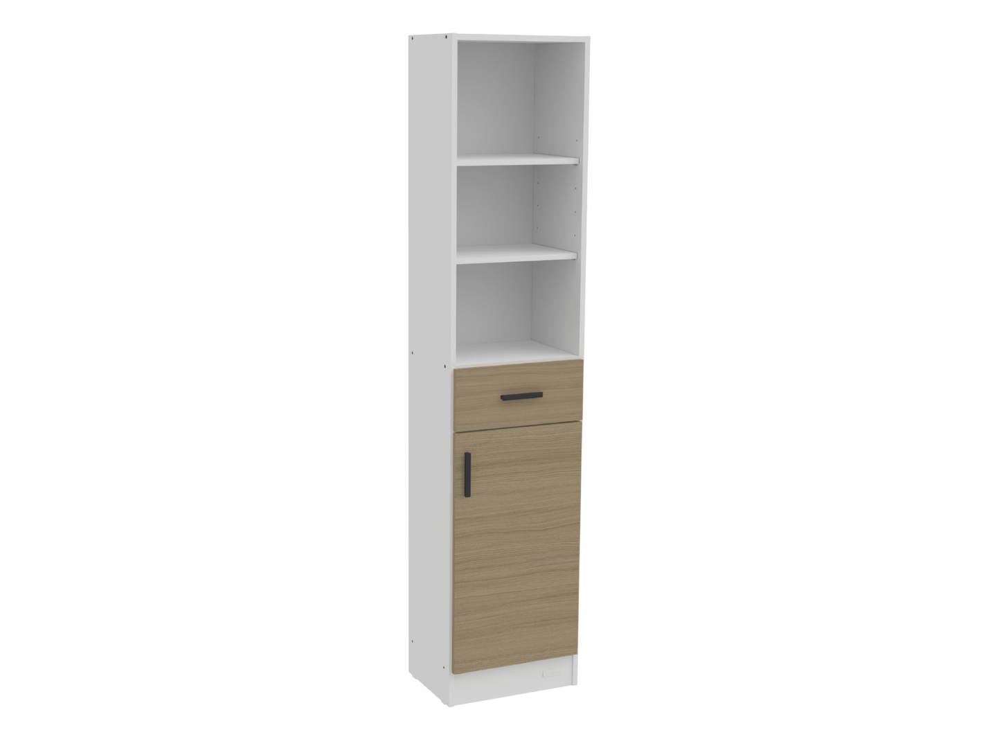 Columna 1,80 Mts - 1 Puerta - 1 Cajón - Avellana